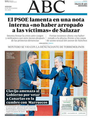 Prima pagina ABC di oggi - Quotidiano estero