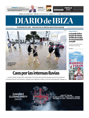 Prima pagina Diario de Ibiza di oggi - Quotidiano regionale