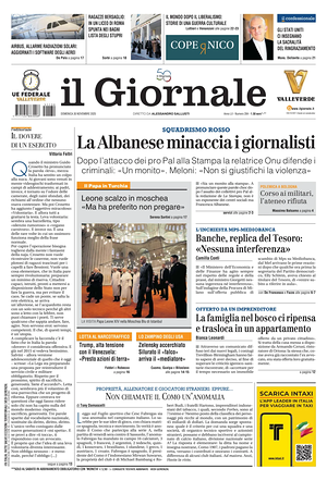 Il Giornale prima pagina