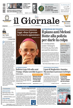 Il Giornale prima pagina