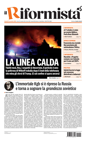 Il Riformista prima pagina