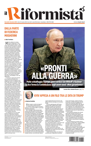 Il Riformista prima pagina