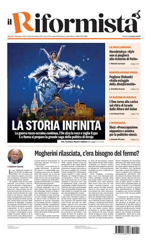 Il Riformista prima pagina