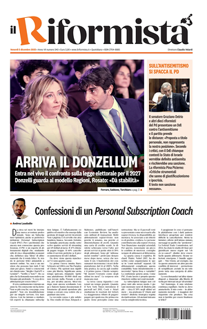 Il Riformista prima pagina