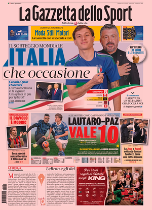 Prima pagina La Gazzetta dello Sport di oggi - Quotidiano sport