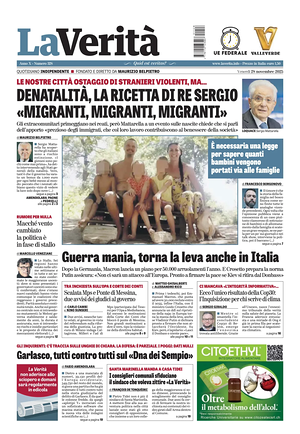 La VeritÃ  prima pagina