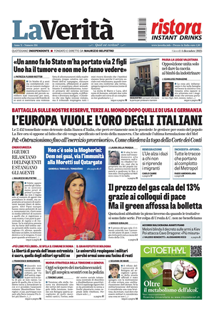 La VeritÃ  prima pagina
