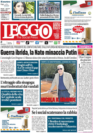 Leggo (Roma) prima pagina