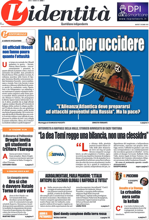 L'Identità prima pagina