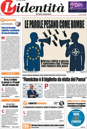 L'Identità prima pagina