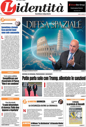 L'Identità prima pagina