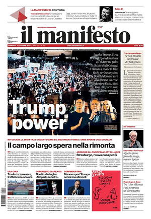 Il Manifesto front page