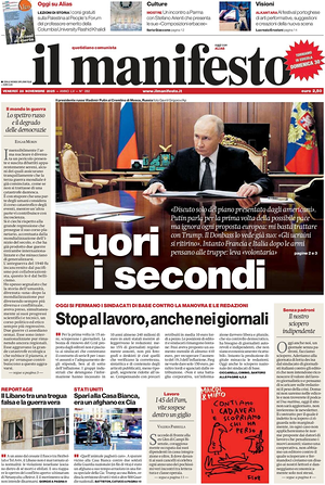 Il Manifesto prima pagina