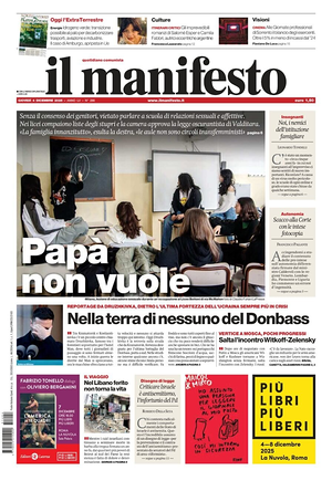 Il Manifesto prima pagina
