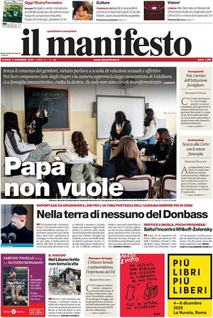 Il Manifesto prima pagina