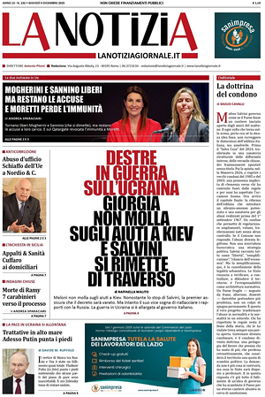 La Notizia prima pagina