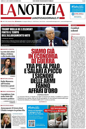 Prima pagina La Notizia di oggi - Quotidiano nazionale