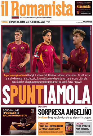 Prima pagina Il Romanista di oggi - Quotidiano sport