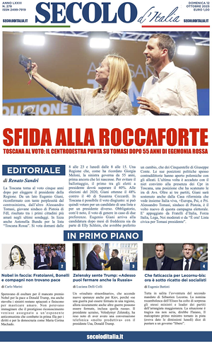 Prima pagina Secolo d'Italia di oggi - Quotidiano nazionale