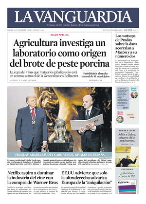 Prima pagina La Vanguardia di oggi - Quotidiano regionale